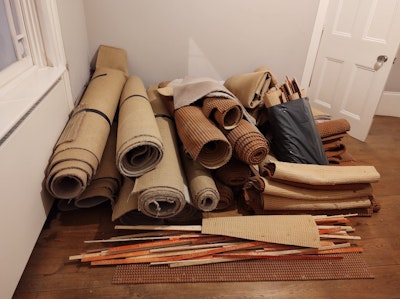 removal of Carpet and underlay (3 rooms) for 95 from KT10 Surrey