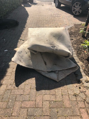 removal of Dusty old carpet for 50 from M2 Manchester