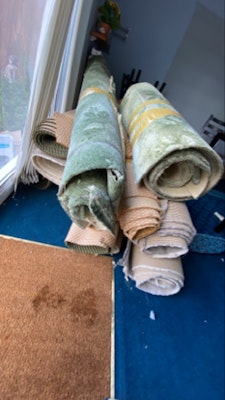 removal of Few rolls of carpet for 70 from G2 Glasgow