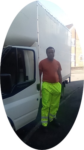 R&M Recycling Ltd team and vehicle
