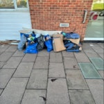 rubbish from carpet install for removal and disposal