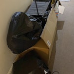 rubbish and a double mattress for removal and disposal