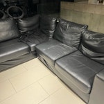 Corner sofa for removal and disposal