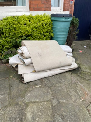 removal of Pile of old carpet for 50 from BD1 Bradford