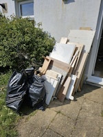 disassembled kitchen units collected by Appleton Waste Clearance