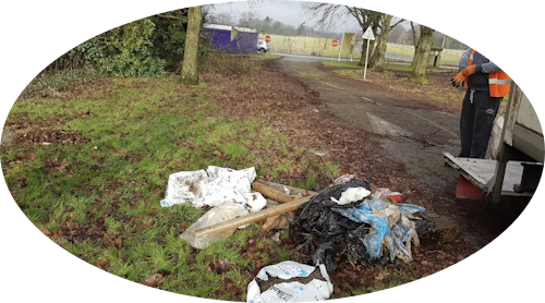 Waste Man Team team and vehicle