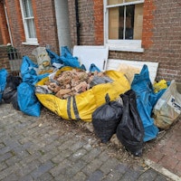 Mega hippobag + bags of rubble collected by Gleamco Ltd