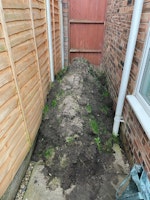 Pile of turf collected by Rosemann house clearance