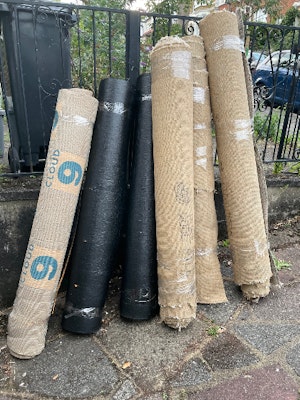 removal of Old carpet and underlay for 50 from CR3 Surrey