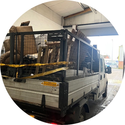 Smart Skips & Waste Management team and vehicle