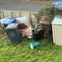 Mixed bags, mattress, wood collected by Appleton Waste Clearance