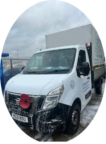 C&J waste ltd team and vehicle