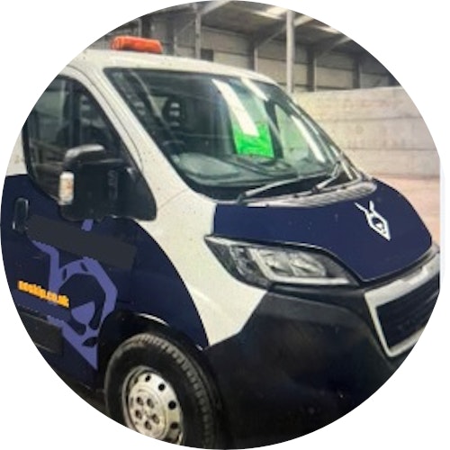 Skip The Skip team and vehicle