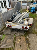 black bags,floor cover etc collected by Waste Machine