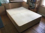 Double Bed, Carpet, Microwave Double bed base good condition. 
Carpet & underlay good condition.
Carpet main bit 2.4m x 2.82m. Smaller roll 0.8m x 2.4m . 
Underlay 2.98m x 2.7m
20L Microwave un-wanted gift, brand new, cost £65.
Fire Guard, okay condition.
I can help load into van.
Items will be in my hallway ready for loading. GL51 - removed for £75