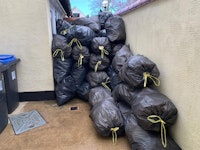 86 Bags Of Expanding Foam collected by Waste Invaders Ltd