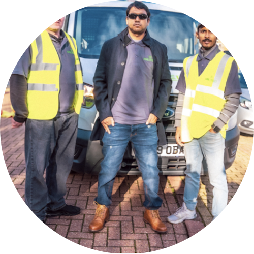 Junk Freddy Ltd team and vehicle