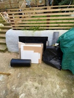 offcuts, sink, black bag w/top collected by Clearance Cart Waste & Recycling Management