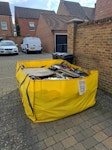 Hipposkip, mixed clearance General house clearance items plus wardrobes, cardboard, fence panels, garden table SN1 - removed for £250