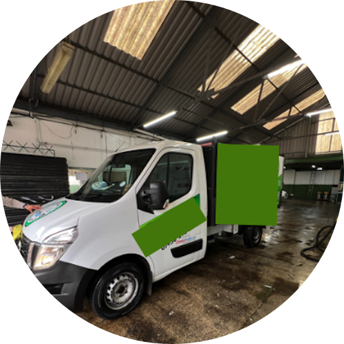 LONDON RUBBISH REMOVAL LTD team and vehicle