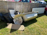 bath, wc, door, wood, bags collected by The Waste Monkeys Limited