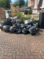 garden waste bags collected by Waste Invaders Ltd