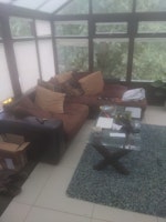 sofas and a small fridge collected by Redcastle Services