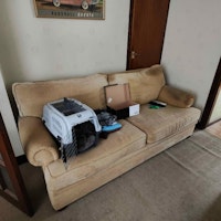 Two Seater Sofa collected by Wrights Waste Management