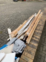 Stud wall - wood & drywall collected by S.B Waste Removals