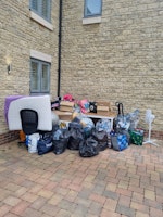 Household waste, house clear collected by Wrights Waste Management