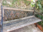 A broken bench (iron and wood) It's a broken bench which sits in  our back garden, which is accessible through the house/kitchen. Please could you collect it from the garden as I won't be able to put it out front myself. Thank you. BN2 - removed for £35