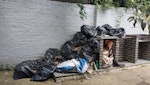 Bags of garden waste + other Bags of garden waste 
Old exercise bike 
Old bicycle E8 - removed for £60