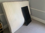 mattress, tv, tv stand king size ikea mattress (old but usable). widescreen tv c. 50 inch working but missing cables. tv stand in good working order N6 - removed for £75