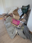 Building waste, carpet, garden 4 bags of plasterboard, half a carpet with underlay, 7 bags of garden trimmings, a few floorboards planks SE8 - removed for £140