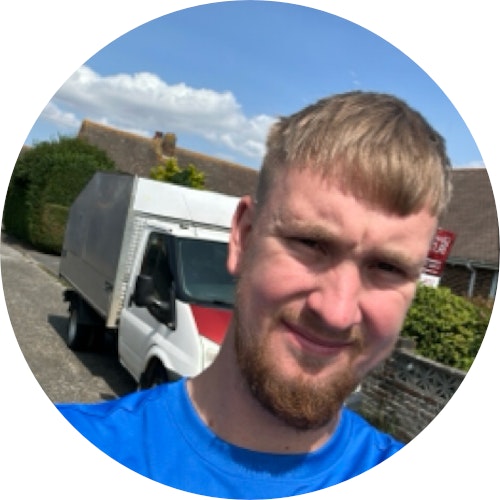 Long Gone Waste Diposal team and vehicle