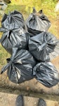 Mainly household and ￼ garden six black bags of household and garden rubbish ￼ E10 - removed for £40