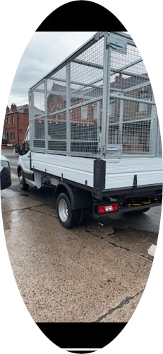 LJ skip hire ltd team and vehicle