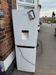 Fridge/freezer Fridge/freezer 
Outside front of house ready to be collected LE65 - removed for £80