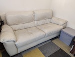 Leather Sofa Bed Colour Beige
3 Seater Leather Sofa from Sofology
2.10m x 95cm x 90cm (with 60cm seat depth)
Smoke free house
Has scratched areas from previous cat (see photos)
Normal wear and tear (see photos)
No major tears or rips. WA5 - removed for £75