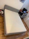 King mattress and bed frame The mattress is king sized, and the bed frames is taken apart and easily transported. both are in great condition, barely used.  frame is N1 - removed for £0