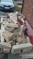 Dismantled stone- not concrete collected by C Leighton Trading