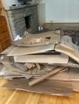 Pile of cardboard Cardboard approx 1.5m x 0.75m W6 - removed for £40