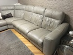 Leather corner sofa Leather corner sofa with electric recliners LS28 - removed for £120