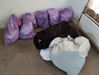 Household waste and desk collected by Wasted