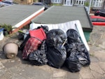 Double mattress,18 sacks etc Double mattress, about 18 bin bags, 2 panes of glass, some small bits of wood, couple garden tools, and a few other bits. IG6 - removed for £145