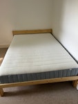 double mattress and bed frame I have a double mattress and bed frame (bed frame has been dismantled) E5 - removed for £70