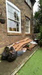 carton, plastic, garden wet after rain W5 - removed for £65