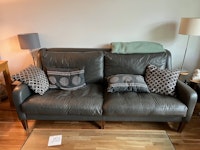 Large leather sofa-208x100cm collected by Squeaky Clean Removals