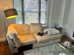 Sofa Sofa - too big too get out the door in one piece , Might need to sawed. NW6 - removed for £160