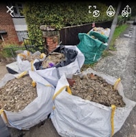 Seven 1tonne bags of rubble an collected by Clear View Waster services